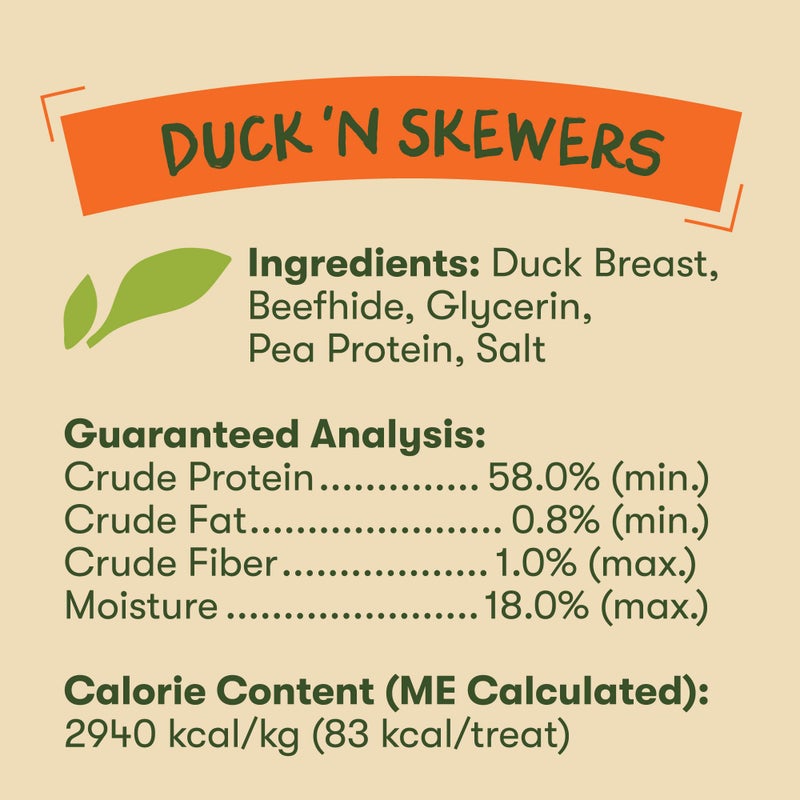 Pet 'n Shape Chik 'n Skewers â€“ Duck Wrapped Rawhide Chew Dog Treats - 1 Pound - Image 3